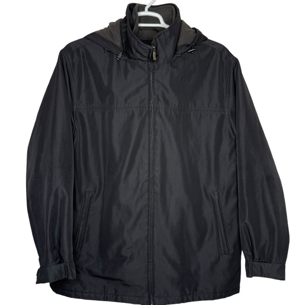 Weatherproof Black All Weather Insulated Winter Coat Size XL Detachable Hood